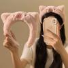 Linda Diadema de Cerdo de Peluche Rosa para Mujer, para Lavado de Cara, Maquillaje, Peinado, Accesorio para el Cabello para Otoño e Invierno
