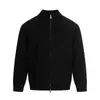 Suéter cárdigan retro simple de cuello alto medio para hombre y mujer Marca de moda Holgado y versátil Estilo básico perezoso Chaqueta tejida de color liso