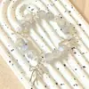Pulsera de Lazo Esmerilado de 10 mm para Mujer, Simple Elegante, Versátil Joyería para Mejor Amiga Venta al por Mayor Nueva Pulsera de Perla Chinoiserie