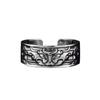 Anillo retro de plata con dios bestia matón glotón para hombres y mujeres, moda creativa, plata tailandesa, anillo abierto, pequeños regalos al por mayor