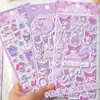Pegatina Sanrio 3D Estéreo Cool Lomi Pegatina de Burbujas Perro Pudín Merlot Decoración para Diario Personal Infantil Pegatina de Recompensa