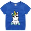 2023 nuevo Unicornio Ropa para niños camiseta de verano de manga corta para niños y niñas camiseta interior camiseta de manga corta top para niños
