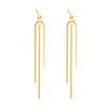 Pendientes de Borla para Joyería Transfronteriza DIY Lujo Accesible Pendientes de Oro de 18 Quilates Pendientes de Acero de Titanio de Nicho Joyería al por Mayor