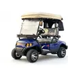 Atracción turística carrito de golf eléctrico, vehículo de paseo para resort de parque de atracciones, carrito de golf para zoológico