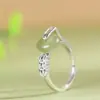 Moda Vintage Hebilla de Paz de Jade Hetian Anillo Grande de Dinero Nuevo para Mujeres Anillo Abierto Joyería