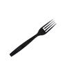 Cuchillo y tenedor de plástico desechable de 7 pulgadas para postres chinos y occidentales, embalaje para llevar, negro transparente, 1000 unidades/caja