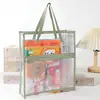 Bolsa de Tutoria Portátil de Grande Capacidade para Venda por Atacado, Bolsa de Matéria para Ensino Fundamental, Bolsa para Armazenamento de Provas, Bolsa de Armazenamento Transparente de PVC para Livros
