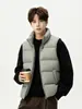 Chaleco Chaqueta Ligero de Plumas Casual de Moda para Hombre Invierno 2026 con Cuello Alto