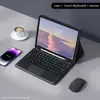 Teclado Samsung tablet a9plus funda protectora s9fe carcasa s10ultra touch magnético tecla redonda apto para ruso y francés