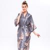 Pijamas mulheres verão sexy mulheres de seda de gelo camisola meia manga grande tamanho roupão simulação seda noiva vestido de manhã fabricantes atacado