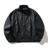Chaqueta casual elegante con cuello alto mate negro de alta gama Rumeng, con pliegues, adecuada para ir al trabajo, con efecto de caída y características antiarrugas