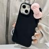 Funda con lazo para iPhone 16 de Apple, con lente galvanizada, nueva Pro Max 14 de silicona suave esmerilada.