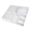 Caja de Almacenamiento para Ropa Interior de Tela No Tejida Lavable con Tablero de PP para Uso Doméstico, Caja de Almacenamiento Plegable para Cajones de Armario