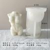 Venda quente vela aromaterapia corpo humano molde de silicone diy molde de gesso de cola de gota molde de corpo feminino gordo feminino fino