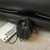 Bolso de Cubo con Cordón Nuevo para Mujer Otoño 2026, Bolso de Hombro Casual Simple para el Trabajo, Bolso Cruzado de Color Sólido Vintage a la Moda