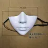 Máscara Facial Meia Face Formato de Rosto Perfeito Biônica Cosplay Halloween Cyberpunk Mecânica Tecnológica fakeface