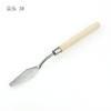 Raspador de Pigmento Artístico Cuchillo para Recoger Pigmento Cuchillo de Color Cabeza Plana Cabeza Redonda Raspador Punta Afilada Cuchillo para Pintura al Óleo Cuchillo de Pintura para Estudiantes