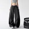 Pantalones Cargo Caqui Mujer 2026 Primavera Verano Nuevos Pantalones de Pierna Ancha de Cintura Alta Sentido del Diseño Sueltos Pantalones Banana Pantalones Casuales