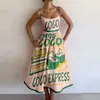 Moda Femenina Europea y Americana Transfronteriza 2026: Nueva Colección de Verano - Vestido de Verano Elegante, con Estilo y Estampado Único de Corte Ajustado