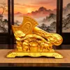 Suministro directo de fábrica de adornos de hacha de la fortuna de doble dragón de aleación, un hacha para eliminar todos los desastres, elefante, lingote de oro y amuleto para cumplir deseos para la riqueza y la prosperidad, adecuado para ceremonias de inauguración