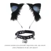Diadema con Orejas de Gato para Cosplay Joyería de Cola de Gato Hecha a Mano Lindo Accesorios para el Cabello de Chica Gato Orejas de Animal Set de Accesorios de Cola de Animal