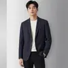 Traje Casual para Hombre 2026 Primavera/Verano Lyocell Chaqueta de Botonadura Única de Alta Gama para Jóvenes, Abrigo de Lino de Lujo para Negocios sin Planchar