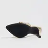 Sandalias de tacón alto para mujer, punta fina, acabado espejo, textura de piel de serpiente, mules, primavera/verano, para eventos nocturnos, fiestas, de moda, en stock, calzado para mujer
