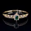 1 Pulsera, Artículo de Venta Caliente Transfronterizo, Pulsera Clásica Retro Europea y Americana con Circonita Microincrustada para Mujer, Joyería de Lujo al por Mayor