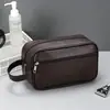 Bolsa de Cosméticos de Cuero PU Gran Capacidad Bolsa de Almacenamiento de Viaje Portátil Impermeable para Maquillaje de Mujer Bolsa de Almacenamiento para Accesorios Digitales