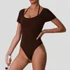 Ropa de Yoga con Almohadillas en el Pecho, Faja Moldeadora Todo en Uno, Traje de Baño de una Pieza sin Espalda de Secado Rápido para Entrenamiento de Pilates, Yoga Transfronterizo