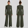 Conjunto de roupa de yoga transfronteiriço, conjunto de jaqueta com zíper e top de secagem rápida slim-fit, conjunto de calças compridas esportivas para corrida e fitness para mulheres