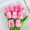 Tulipa de PU Personalizada Tulipa de Toque Realista Flor de Tulipa Ornamento de Decoração para Casa Adereços para Fotografia de Casamento Flor Artificial Transfronteiriço