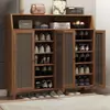 Porta de armário de sapatos doméstico interno simples sapateira multicamadas artefato de armazenamento para casa economia de espaço dormitório casa de aluguel