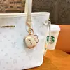 Chaveiro Criativo de Pão de Animal Pequeno Gato de Desenho Animado Fofo Pingente de Bolsa de Menina Pequeno Presente Venda por Atacado