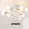 Lâmpada de Teto Nórdica para Sala de Estar Mais Vendida Transfronteiriça, Lâmpada de Quarto Moderna Minimalista, Lustre Criativo de Estilo Industrial para Restaurante