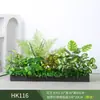 Paisagismo com Plantas Verdes Simulação Floreira Divisória de Piso Arte Floral de Chão Paisagem de Plantas Combinação de Floreira Flor Artificial em Vaso Bonsai Decoração