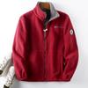 [8789] Noruega resistente ao frio quente engrossado polar fleece inverno plus size masculino forrado de lã gola alta casaco de lã