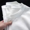 Camiseta Unisex de Algodón Puro Pesado Cuello Redondo Manga Corta Estilo Chino Verano Tendencia Capa Base Ins Camiseta Manga Corta
