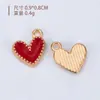 Pulseira Colar Pingente Acessório DIY Materiais Seis Cores Coração Liga Metálica Pingente Único Conector de Pingente Acessório