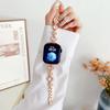 Correa de Metal para Reloj de Trébol de Cuatro Hojas con Piedras Preciosas Adecuada para Apple Décima y Undécima Generación, Samsung, Huawei 11 Fit4, Gt6, Pulsera Xiaomi