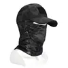 Balaclava Camuflado Tático de Seda Gelada para Uso Externo no Verão, Protetor de Pescoço para Ciclismo, Máscara Facial Respirável para Proteção Solar na Pesca, Boné de Baseball