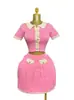 2025 Moda de Comércio Exterior Transfronteiriço Simples Gola Polo Botão de Metal Cardigã Saia Plissada Conjunto de Duas Peças Tricotado