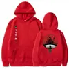 Sudaderas con capucha de terciopelo estampadas de la organización japonesa Huo Ying Xiao Sudaderas Sudadera para hombre y mujer Abrigo Top