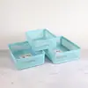 Venta al por mayor de fábrica Cesta de almacenamiento de frutas y verduras engrosada Cesta de almacenamiento de plástico Cesta cuadrada multiusos Transpirable a prueba de humedad Hogar