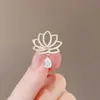 Broche Elegante de Novo Estilo Anti-corrida Alfinete Costura de Gola Sem Marca Artefato Atmosférico Versátil High-end Acessórios Fixos para Roupas para Mulheres