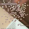 Rhinestones Redondos Pequeños Planos K9 Sparkling White de 33 Cortes para Uñas, Paquete Mixto de Rhinestones Planos de Colores Decoraciones para Uñas