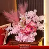 Conjunto de Decoração para Quarto de Casamento, Estatueta de Leão, Cerimônia de Casamento, Sala de Estar da Noiva, Quarto, Roupão de Banho, Adereços para Fotos, Decoração de Parede de Fundo