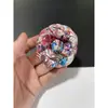 Tela de Microfibra Estampada Elegante de 6.6cm Flor Camelia Flor Pequeña Fragante Joyería Flor para Zapato Broche de Solapa Pinza para el Cabello Broche