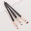 Brocha para Delineador Sombra de Hoja Cabeza Fina Inclinada Brocha para Cejas Delineador de Contorno Brocha para Sombras Ultra-fina Brocha de Maquillaje Paquete de 3