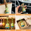 Colgante llavero de pez payaso de dibujos animados, figura 3D divertida de residentes de Fondo de Bikini, regalo para estudiante, decoración de bolsa